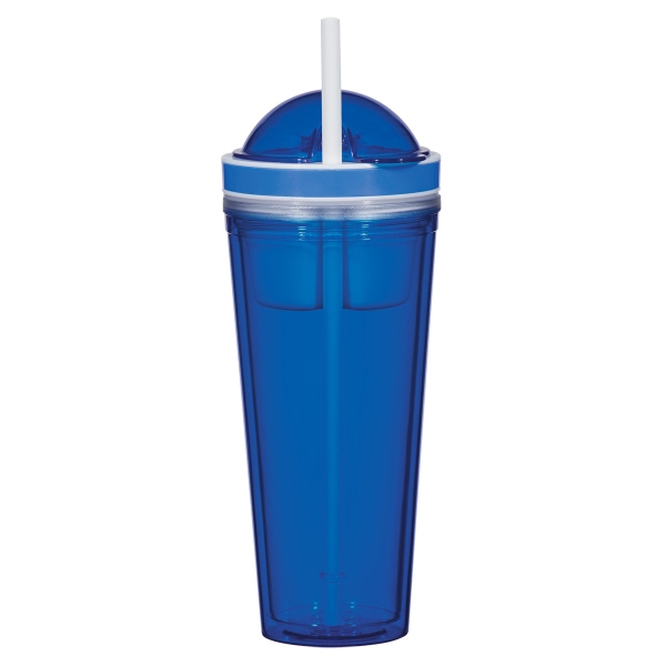 16 Oz. Snack Attack Tumbler. AS Material.  Screw On, Spill-Resistant... from ASI 61125 Hit Promotional Products / Hit (R)