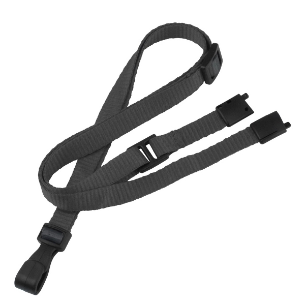 Versatile flat polyester blank lanyards feature a convenient slide adjuster and... from ASI 79898 Promovision / PROMOVISION