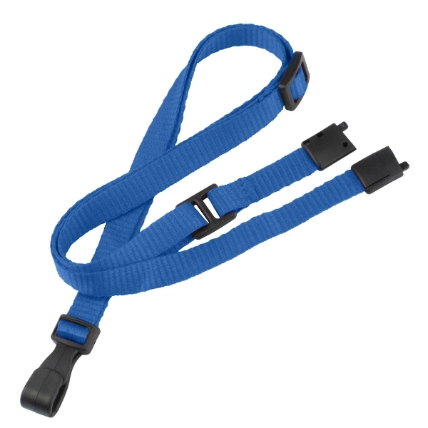 Versatile flat polyester blank lanyards feature a convenient slide adjuster and... from ASI 79898 Promovision / PROMOVISION