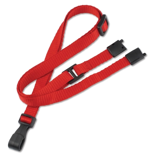 Versatile flat polyester blank lanyards feature a convenient slide adjuster and... from ASI 79898 Promovision / PROMOVISION