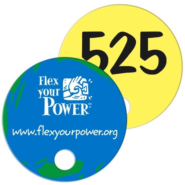 Circle shape auction hand fan, film laminated on both sides for... from ASI 67620 Lion Circle Corp / Lion/Circle