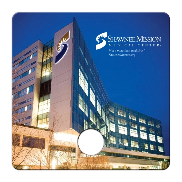 Square w/ Hole digital economy fans with double sided film lamination.... from ASI 67620 Lion Circle Corp / Lion/Circle