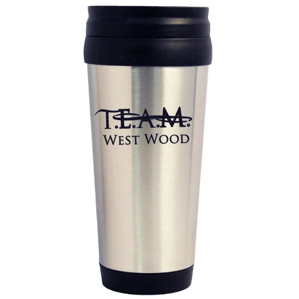 Stainless steel travel mug with plastic interior.... from ASI 36988 Artek USA Inc / Artek™