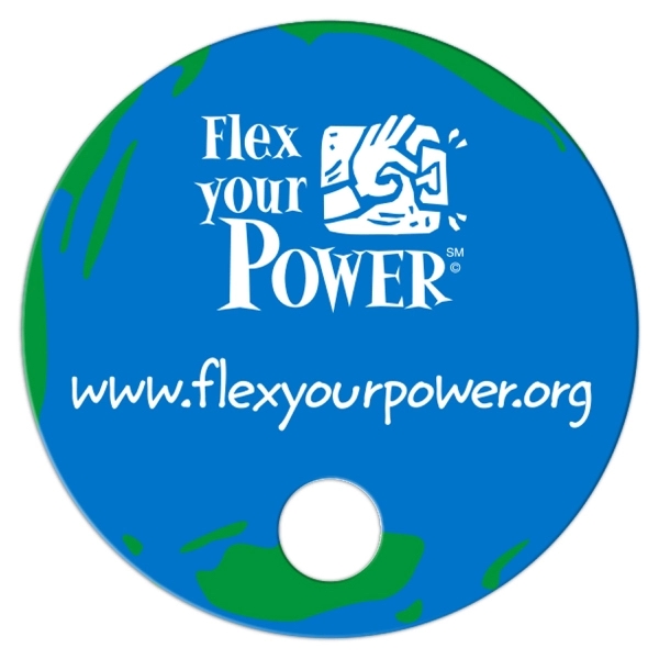 Square w/ Hole digital economy fans with double sided film lamination.... from ASI 67620 Lion Circle Corp / Lion/Circle