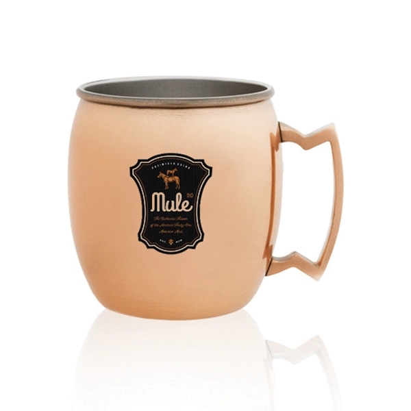 16 oz. copper coated Moscow Mule mug with stainless steel handle... from ASI 39552 BEL Promo