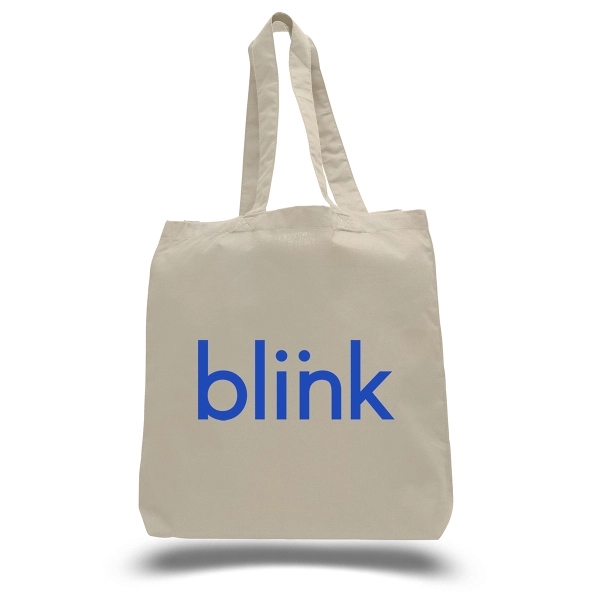 15" x 16" x 3" Economy Gusseted Tote with handles. Natural.... from ASI 79840 The Proinnovative Line / Proinnovative Line