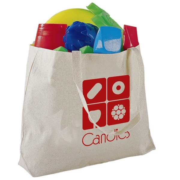 Canvas tote with squared off bottom. Natural.... from ASI 79840 The Proinnovative Line