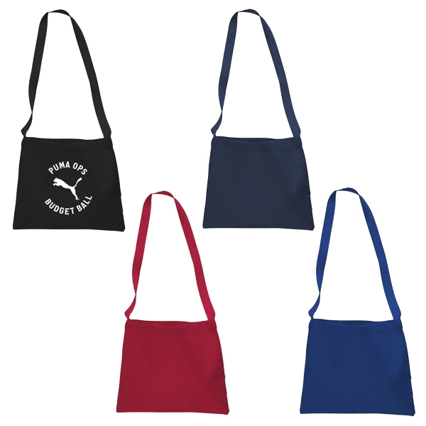 Canvas messenger bag with long straps. Colors.... from ASI 79840 The Proinnovative Line