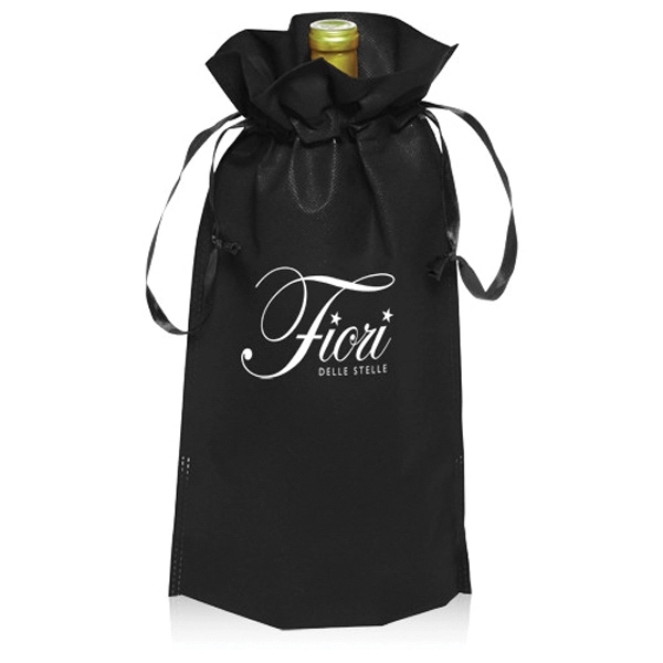 Non-woven vineyard ribbon drawstring bag with strong seams and space for... from ASI 39552 BEL Promo