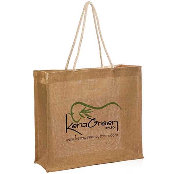 16"W x 14"H jute bag with rope handle and reinforced outer... from ASI 39552 BEL Promo