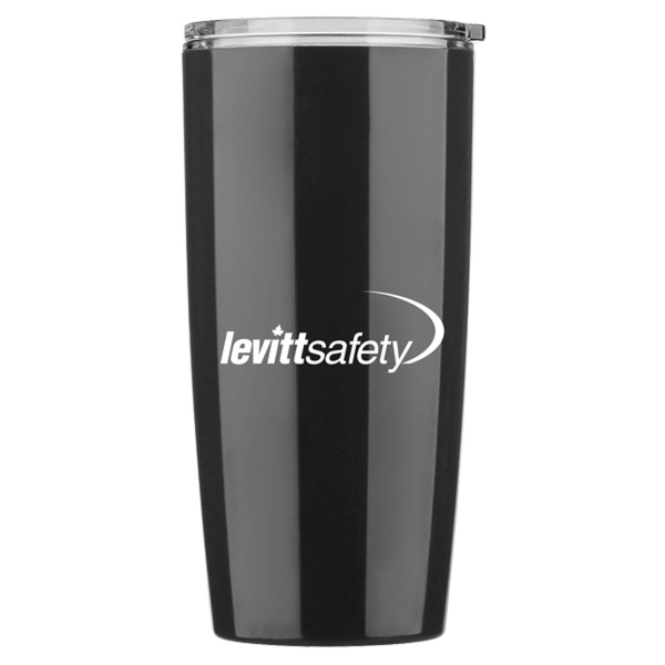 Colorful double wall tumbler with transparent lid.... from ASI 42920 Busrel Inc