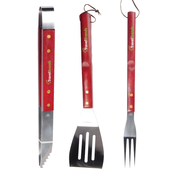 Three piece stainless steel BBQ set.... from ASI 42920 Busrel Inc