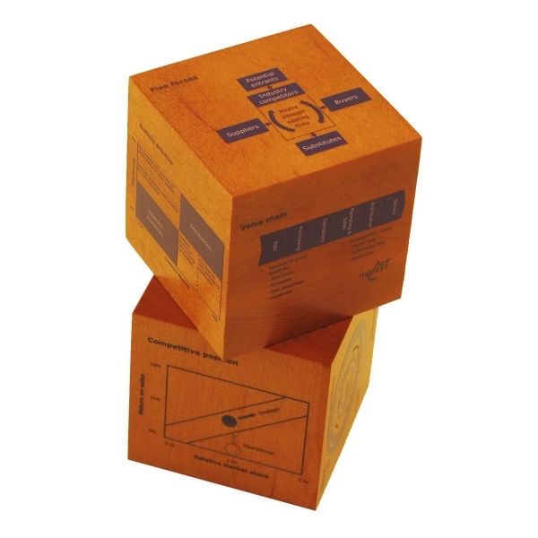 Wood message cube 2.5" with velveteen pouch.... from ASI 88156 Solid Dimensions Inc / Solid Dimensions Line