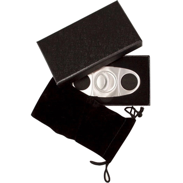 Stainless steel cigar cutter with classic double blades guillotine... from ASI 99030 Zipline / Zipline®