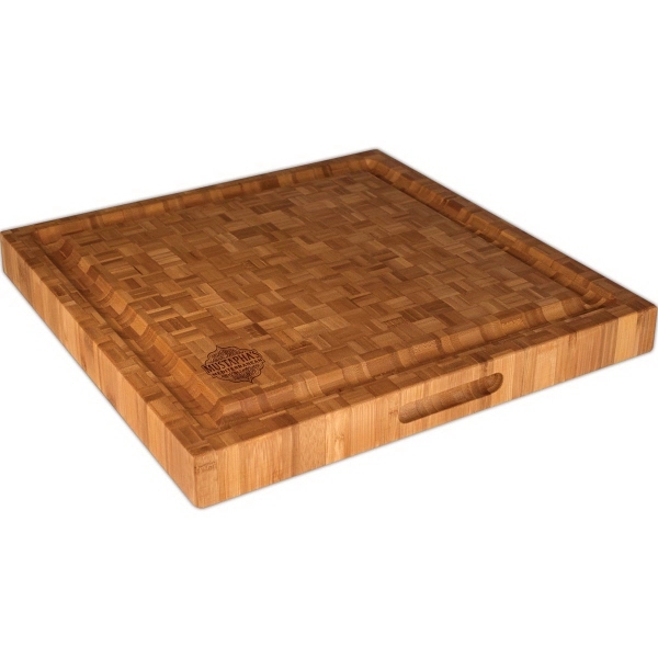 Pro blocks parquet end grain pro cutting/serving board.... from ASI 91565 Totally Bamboo