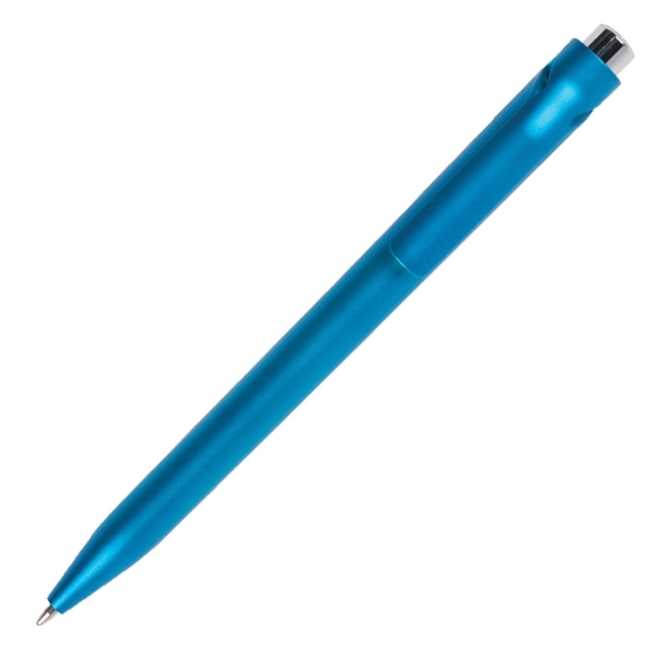Colored plastic push action pen.... from ASI 42920 Busrel Inc