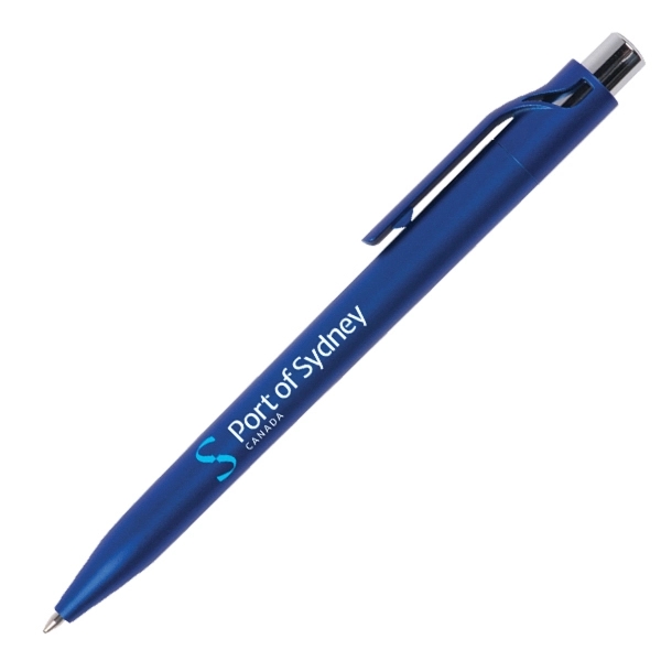 Colored plastic push action pen.... from ASI 42920 Busrel Inc