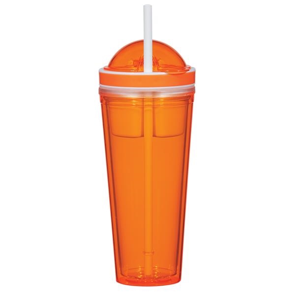 16 Oz. Snack Attack Tumbler. AS Material.  Screw On, Spill-Resistant... from ASI 61125 Hit Promotional Products / Hit (R)