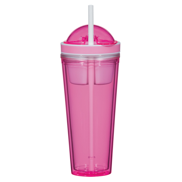 16 Oz. Snack Attack Tumbler. AS Material.  Screw On, Spill-Resistant... from ASI 61125 Hit Promotional Products / Hit (R)