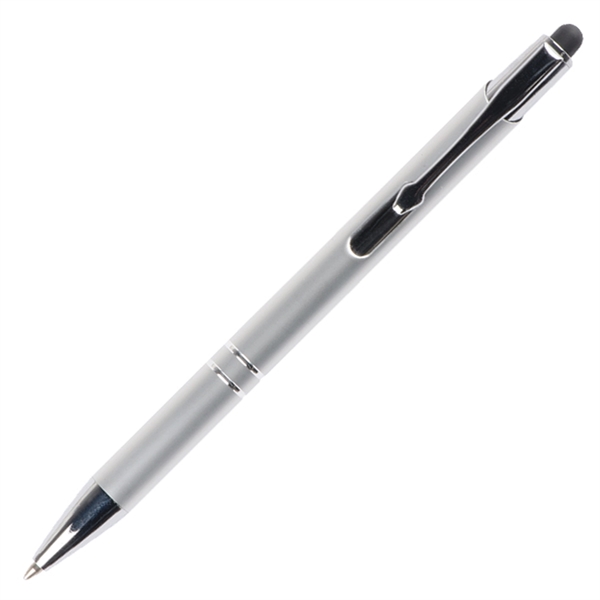 Aluminum push action pen and stylus.... from ASI 42920 Busrel Inc