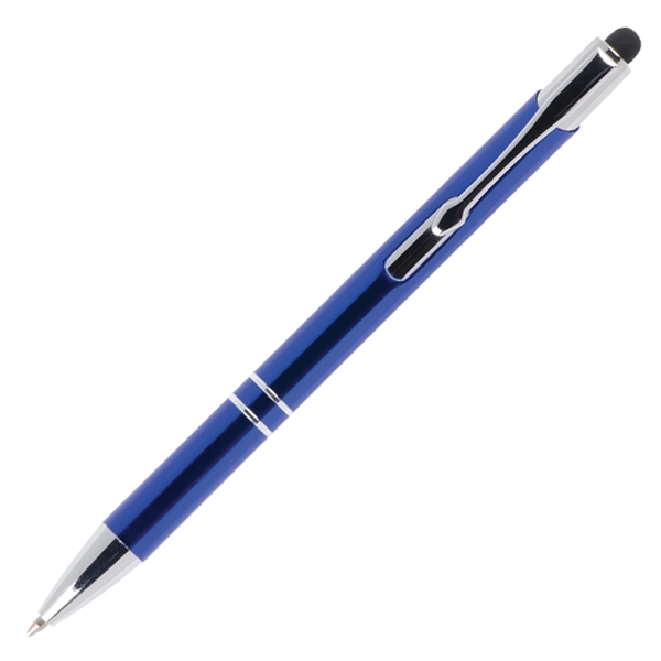 Aluminum push action pen and stylus.... from ASI 42920 Busrel Inc