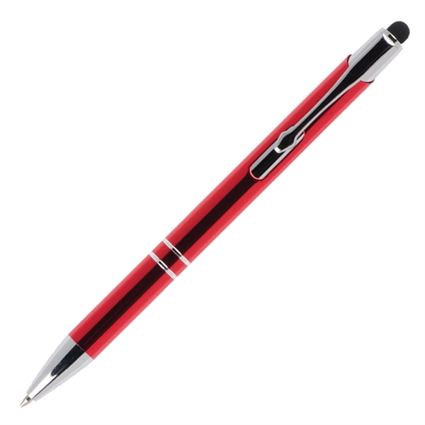 Aluminum push action pen and stylus.... from ASI 42920 Busrel Inc