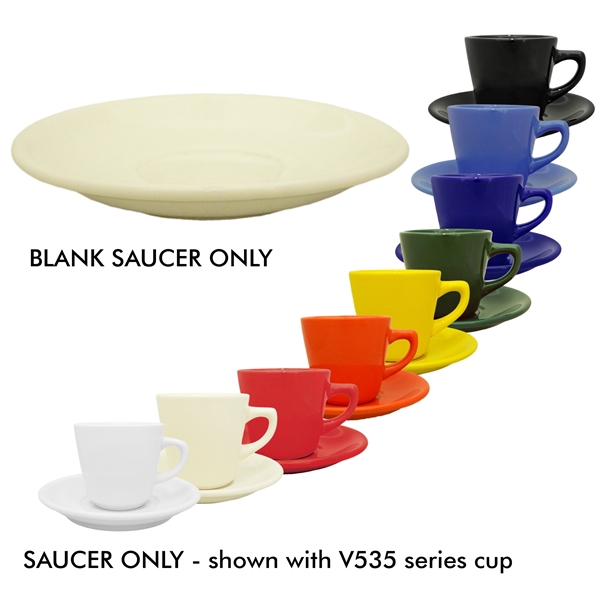 SAUCER to fit 7oz Stackable Cup Colors Vitrified Stoneware.... from ASI 80093 Pyrographics / Pyrographics Line