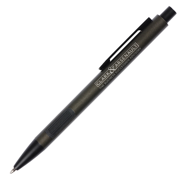 Aluminum click-action pen with matte finish.... from ASI 42920 Busrel Inc