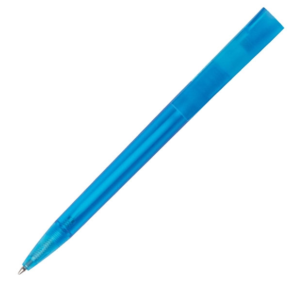 Transparent color ABS plastic twist action pen.... from ASI 42920 Busrel Inc