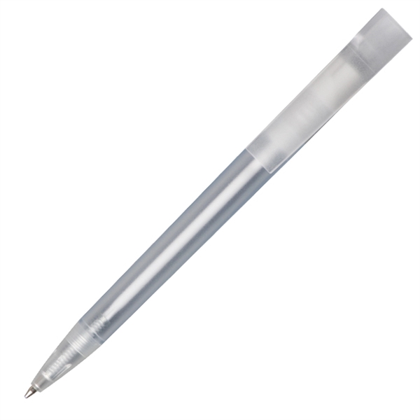 Transparent color ABS plastic twist action pen.... from ASI 42920 Busrel Inc