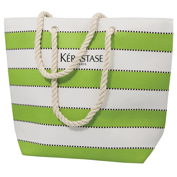 Multi-stripes beach bag with magnetic snap closure.... from ASI 42920 Busrel Inc