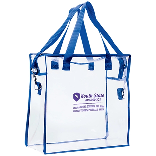 12" x 12'" x 6" clear stadium bag with reinforced handle... from ASI 62190 Illini