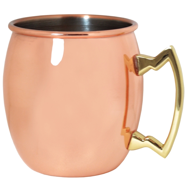 18 oz. Copper Coated Moscow Mule Mug with Stainless Steel Interior.... from ASI 40544 Binaco / Binaline