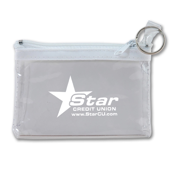 4 1/2" x 3" coin pouch with key ring and space... from ASI 62190 Illini