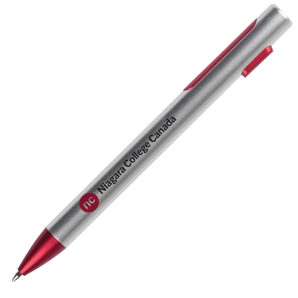 Plastic pen and stylus with silver barrel.... from ASI 42920 Busrel Inc