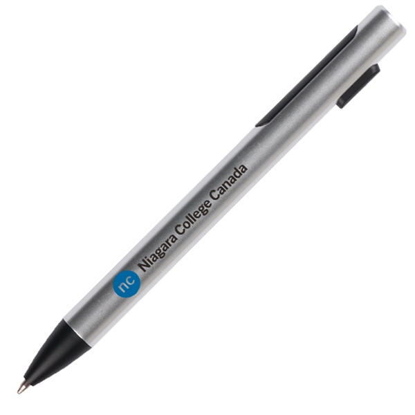 Plastic pen and stylus with silver barrel.... from ASI 42920 Busrel Inc