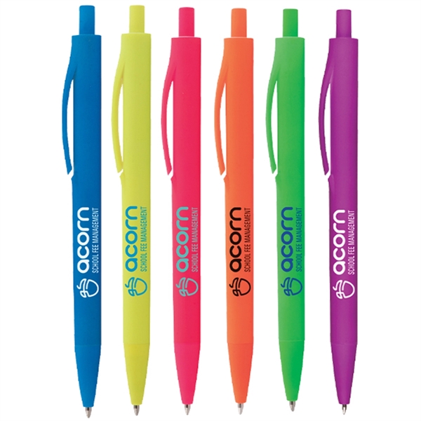 Fluorescent color plastic pen.... from ASI 42920 Busrel Inc