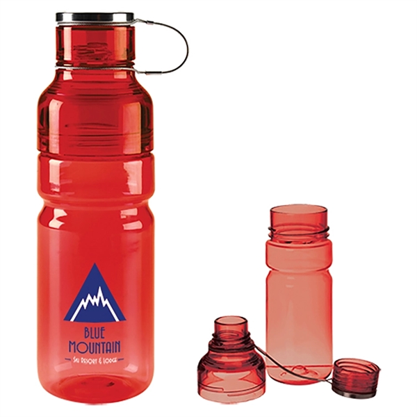24 oz. two-top bottle with large opening for filling, small opening... from ASI 62190 Illini