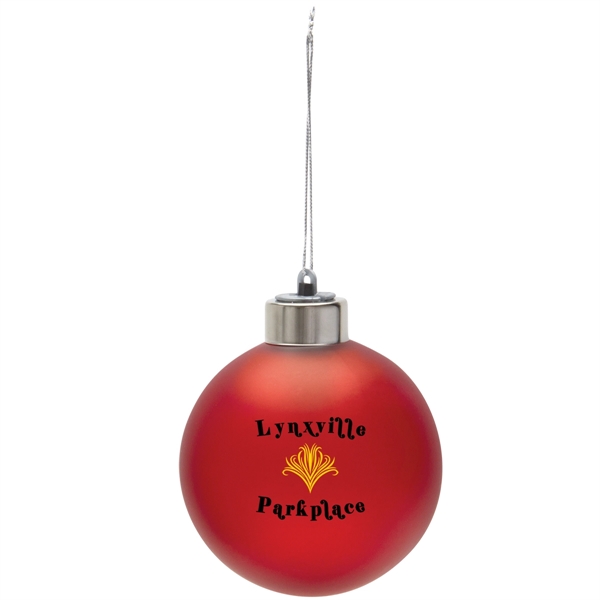 3" round, light-up shatter-resistant ornament with customization; three button cell batteries... from ASI 62190 Illini