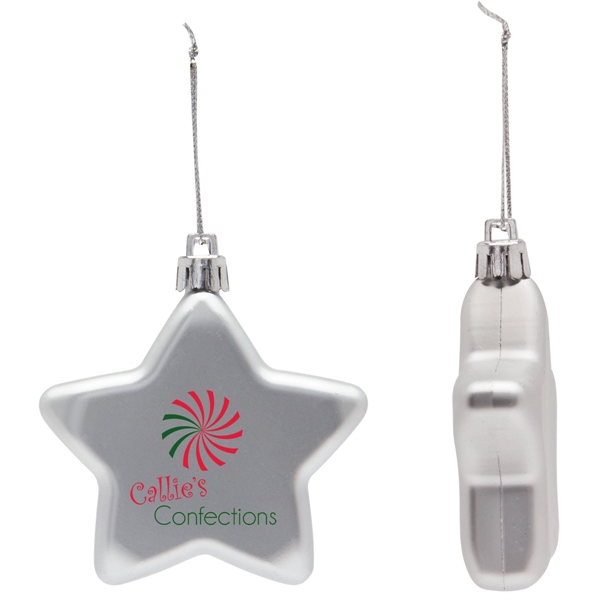 Stat shaped flat ornament made of shatter-resistant material with customization.... from ASI 62190 Illini