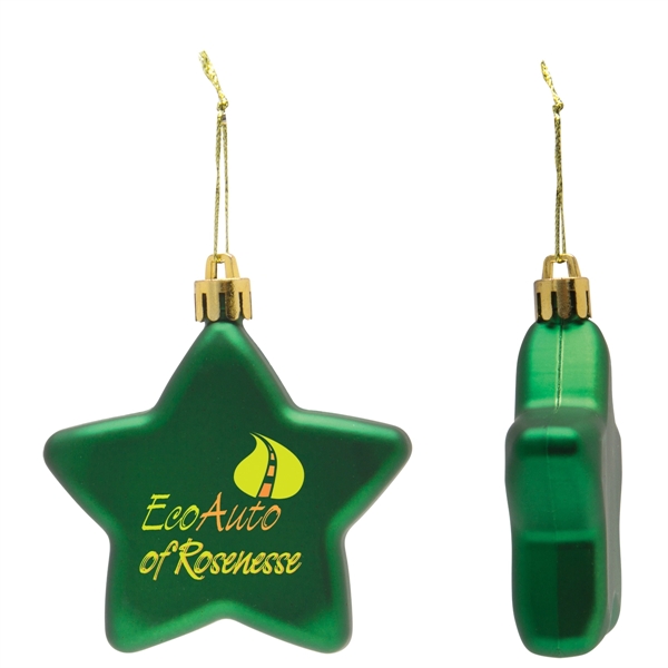 Stat shaped flat ornament made of shatter-resistant material with customization.... from ASI 62190 Illini