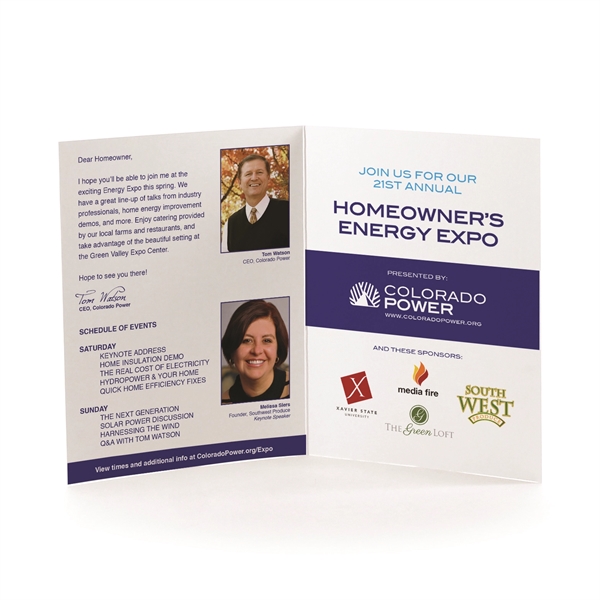 Custom Full Color printed Greeting Cards, edge to edge coverage on... from ASI 95280 Warwick Publishing Co / Warwick