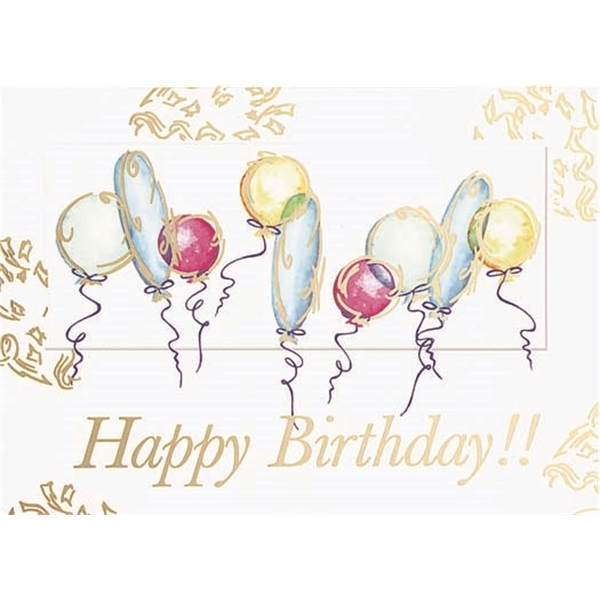 5" x 7" Stock Birthday Card, 50 pc minimum, stock sentiments... from ASI 95280 Warwick Publishing Co / Warwick