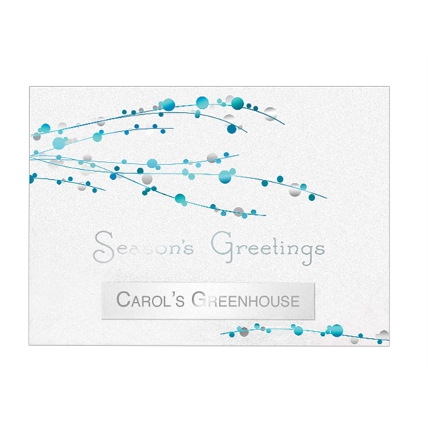 Red & Silver Foil Berry Holiday Greeting Card w/fee envelopes &... from ASI 95280 Warwick Publishing Co / Warwick