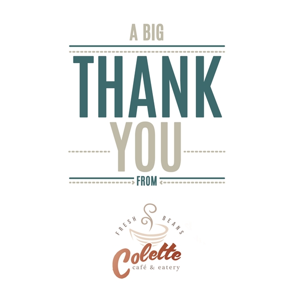 3 1/2" x 5" Business Greeting Cards, 50 pc minimum, stock... from ASI 95280 Warwick Publishing Co / Warwick