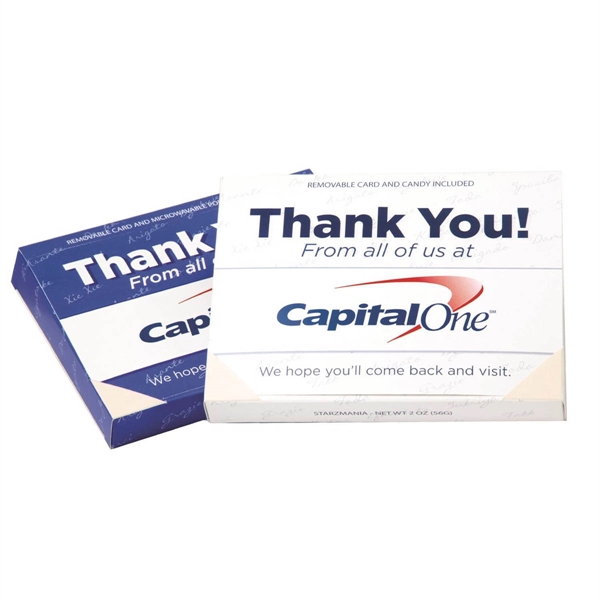 Greeting card box measuring 3/4" x 6" x 4 1/2" filled... from ASI 44900 NC Custom (CI/Lanco) / Chocolate Inn