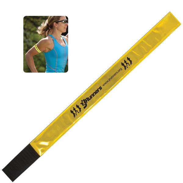 Reflective safety hook and loop closure wristband.... from ASI 62190 Illini