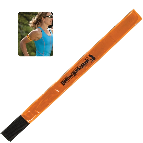 Reflective safety hook and loop closure wristband.... from ASI 62190 Illini