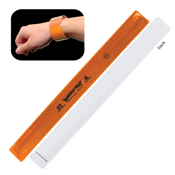 Reflective safety slap bracelet made of PVC material.... from ASI 62190 Illini