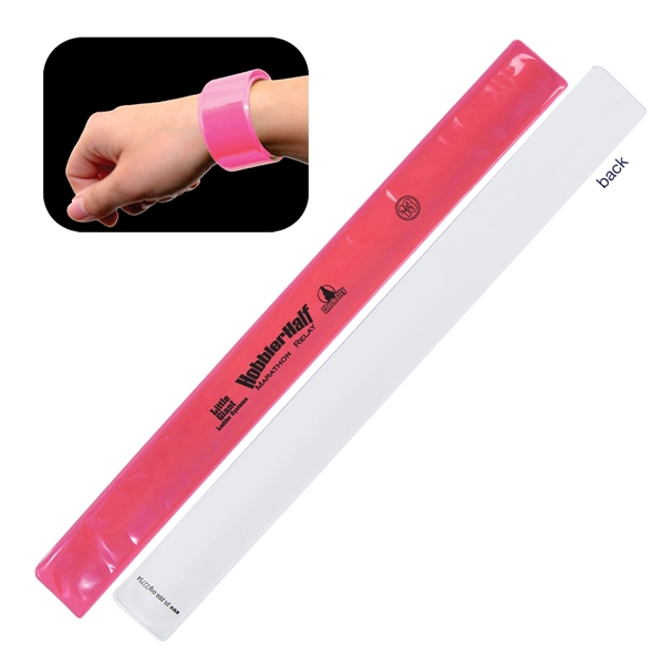 Reflective safety slap bracelet made of PVC material.... from ASI 62190 Illini